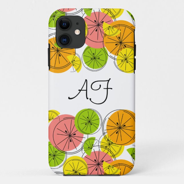Coque iphone Citrus 'Monogram' (Dos)
