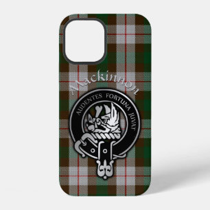 Coque iPhone 12 Clan MacKinnon Crête & Tartan de Chasse Case-Mate