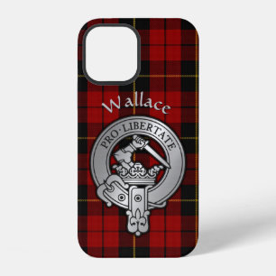 Coque iPhone 12 Clan Wallace Crête & Tartan