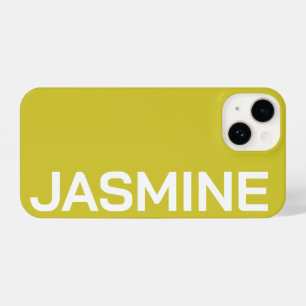 COQUE POUR iPhone 14 CLASSIQUE MODERNE ÉLÉGANT NOM PERSONNALISÉ MINIMAL