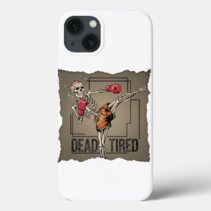 Coque iphone classique Muay Thai Skeleton Fighter