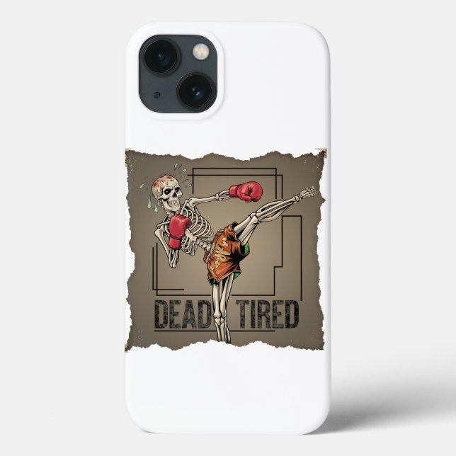 Coque iphone classique Muay Thai Skeleton Fighter (Verso)