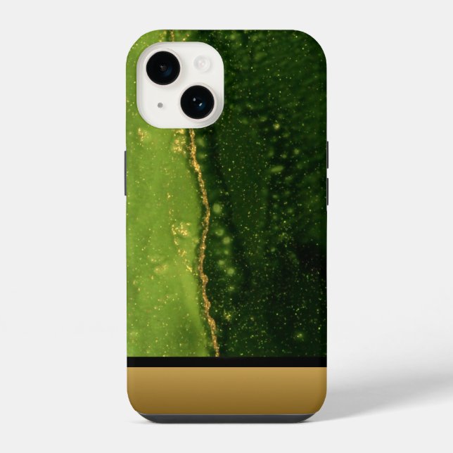 Coque iPhone Classy Green Marble Motif iPhone / Android (Verso)