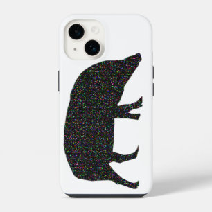 Coque Pour iPhone 14 Cochon Étincelant