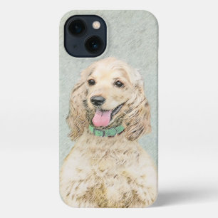 Etui iPhone 13 Cocker Spaniel Buff Peinture - Art Chien original