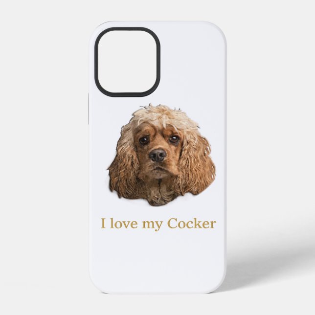 Coque iPhone cocker Spaniels (Verso)