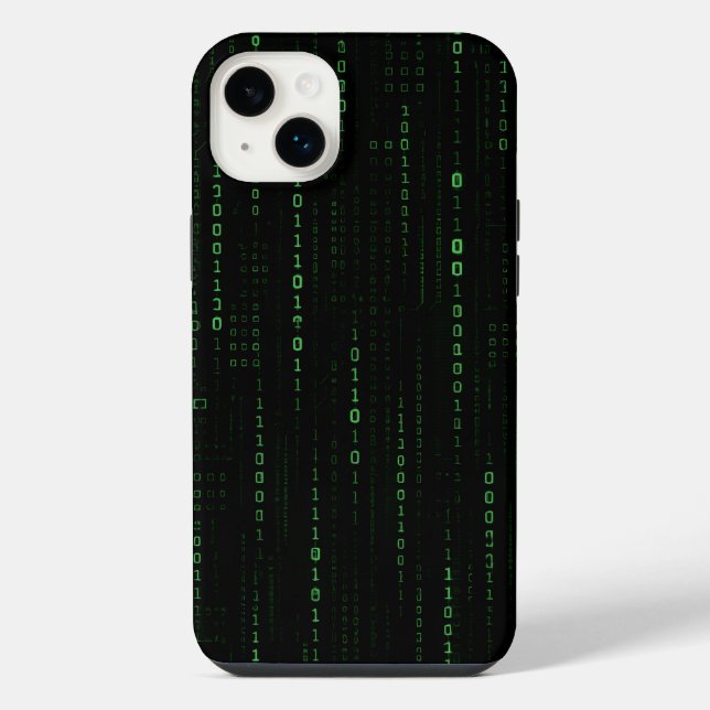 Coque iPhone Code Matrice Verte  (Verso)