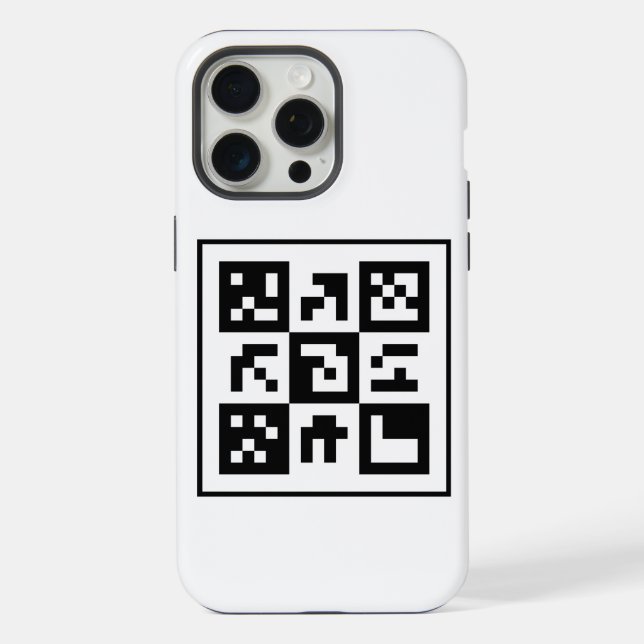Coque iPhone code qr (Verso)