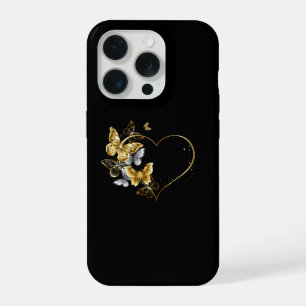 Coeur aux papillons d'or