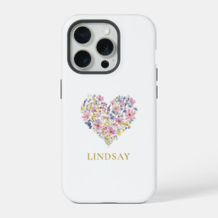 Cœur de Fleur Sauvage Personnalisé