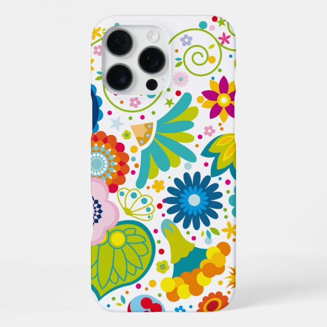 Coque iPhone Coeur de fleurs (Verso)