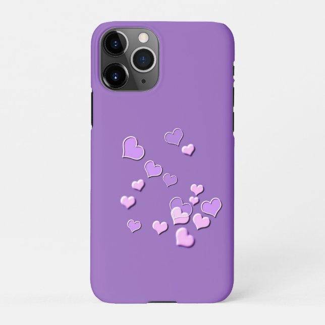 Coque iPhone cœurs (Dos)