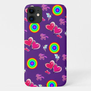 Coque iphone Coeurs roses