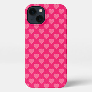 Etui iPhone 13 Coeurs roses