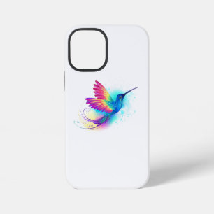 Coque iPhone 12 Mini Colibri arc-en-ciel exotique