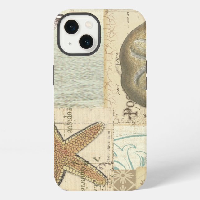 Coque iPhone Collage côtier (Verso)