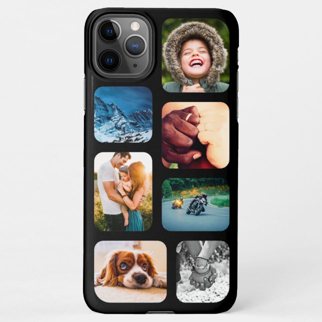 Coque iPhone Collage photo iPhone11 Pro Max 7 arrondi (Dos)