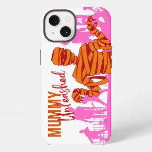 Etui iPhone 13 Collection de timbres d'Halloween "Mummy Unleashed