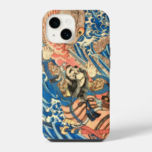 COQUE POUR iPhone 14 COMBAT DE SAMOURAÏ CONTRE UN MONSTRE