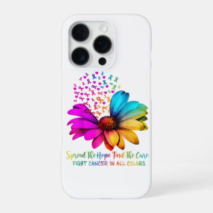 Coque iPhone 16 Pro Combattre le cancer dans tous les rubans de couleu