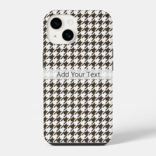 Coque Pour iPhone 14 Combinaison marron pied-de-poule par Shirley Taylo