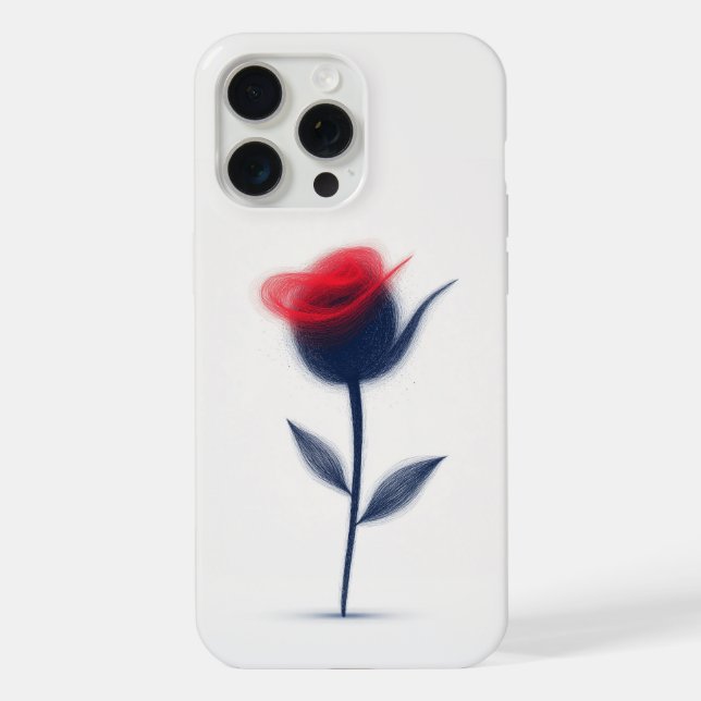 Coque iPhone Conception Abstraite des fleurs (Verso)
