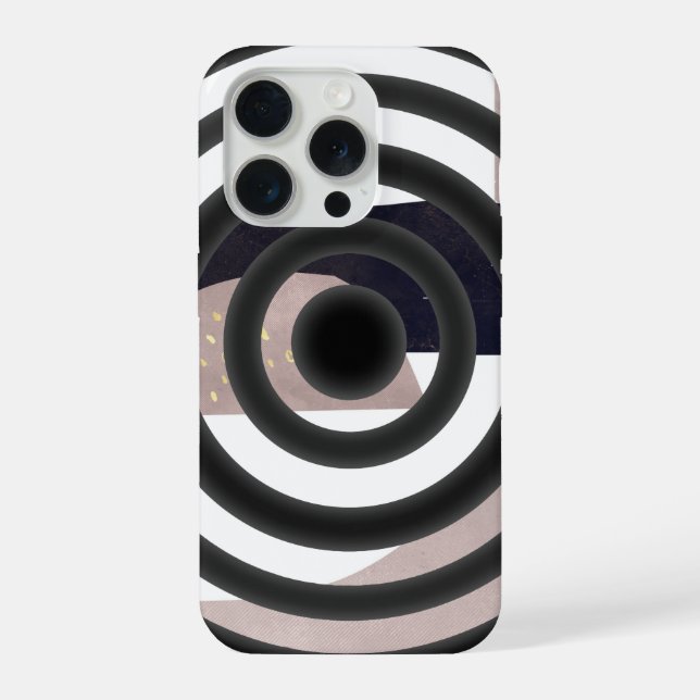 Coque iPhone conception abstraite d'iphone 15 pro (Verso)