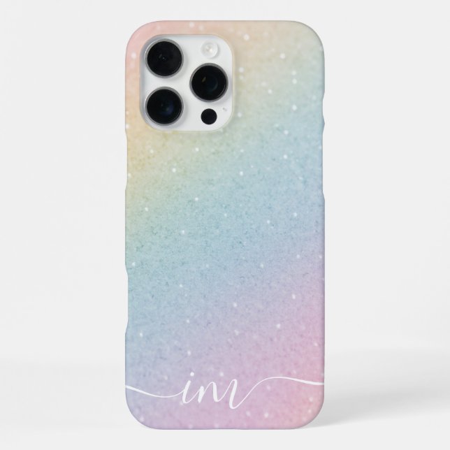 Coque iPhone Conception abstraite moderne avec Initiales et Nom (Verso)