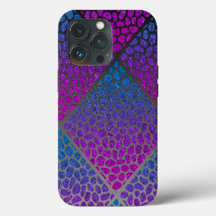 Etui iPhone 13 Pro Conception asymétrique de mosaïque moderne
