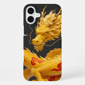 Coque iPhone 16 Plus Conception de fantasy artistique du dragon rouge d