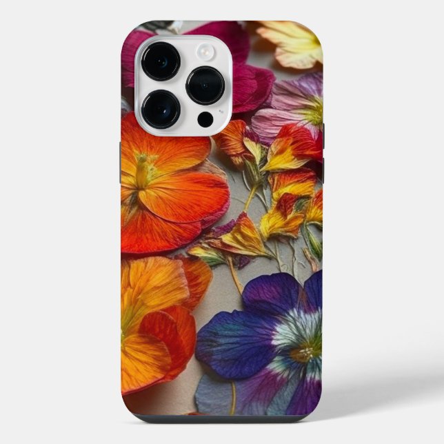 Coque iPhone Conception de fleurs (Verso)