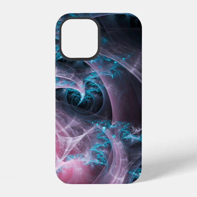 Coque iPhone Conception de fond de texture fractale (Verso)