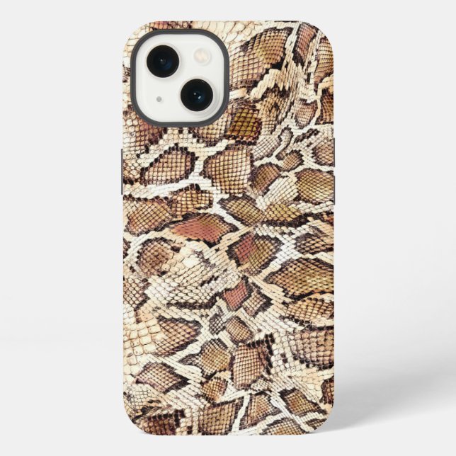 Coque iPhone Conception de peau de serpent (Verso)