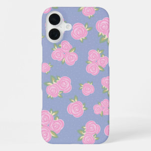 Coque iPhone 16 Plus Conception de rose antique romantique