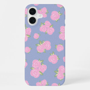 Coque iPhone 16 Plus Conception de rose antique romantique