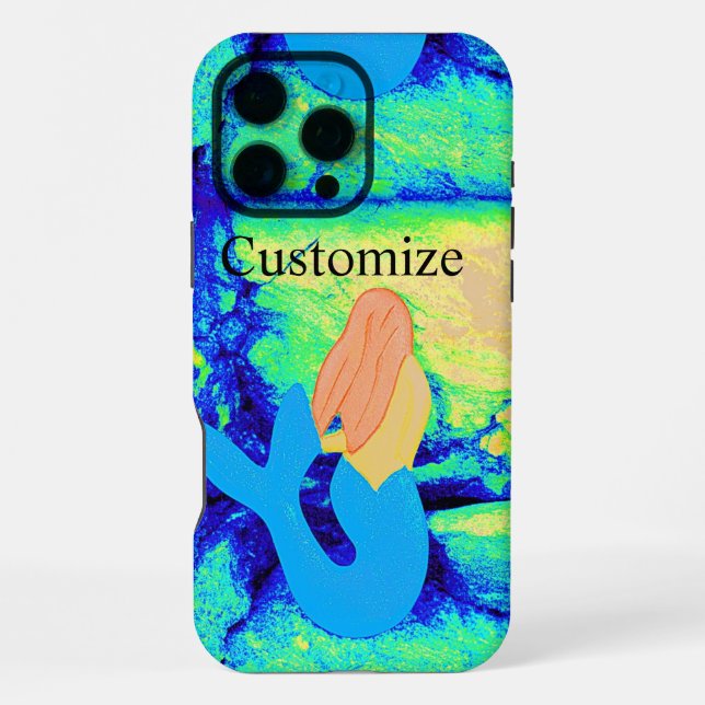 Coque iPhone conception de sirène (Verso)