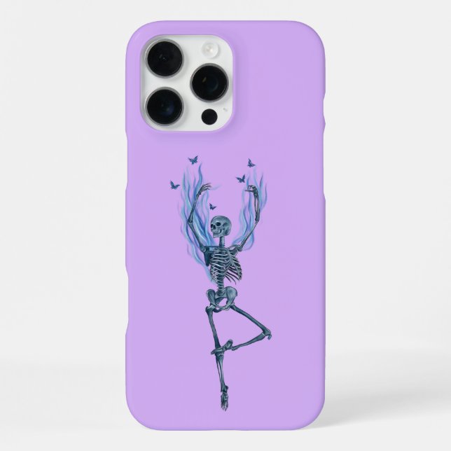 Coque iPhone Conception de squelette de danseuse de ballet aux  (Verso)