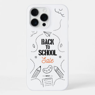 Coque iPhone 16 Pro Max Conception de typographie de rentrée scolaire