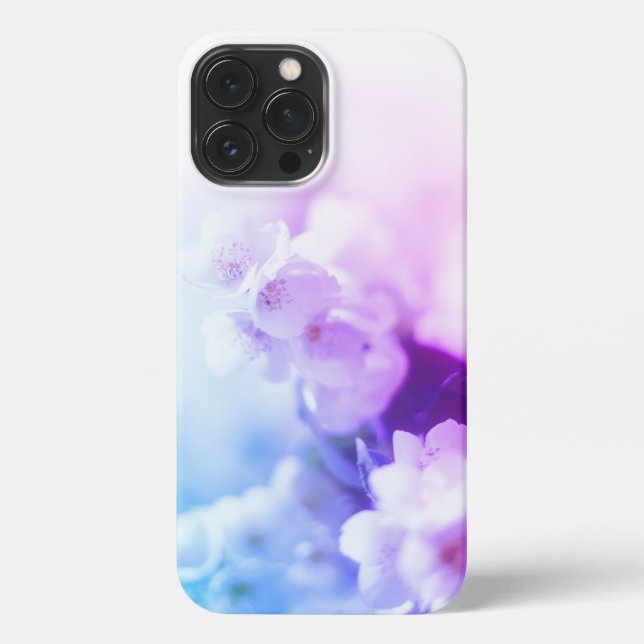 Coque iPhone Conception des fleurs  (Verso)