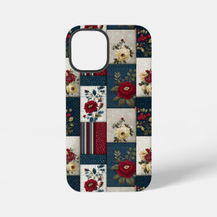 Coque iPhone 12 Mini Conception florale et géométrique rustique
