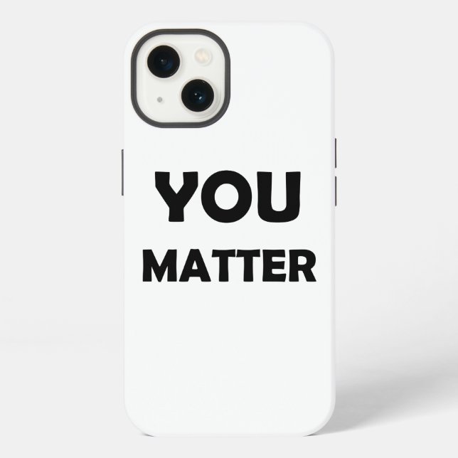 Coque iPhone Conception Positive – Affirmation Vous Comptez (Verso)