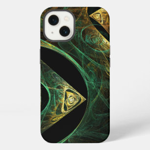 Etui iPhone 13 Conceptions d'art fractal abstrait de vibrations m