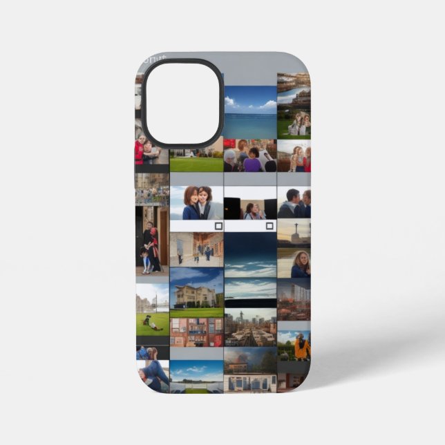Coque iPhone Concevez votre rêve personnalisable Collage photo (Verso)