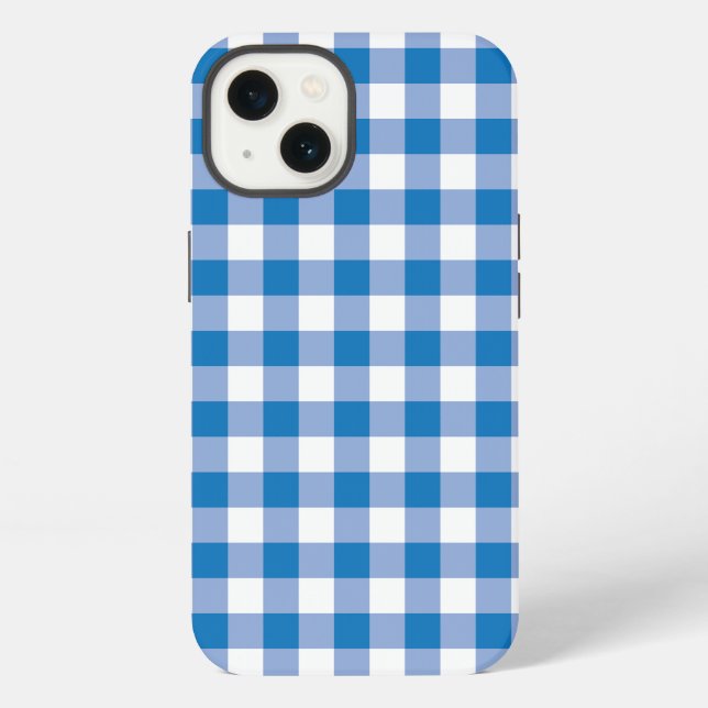 Coque iPhone Contrôle bleu  (Verso)
