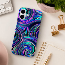 Cool bleu turquoise violet rose Motif