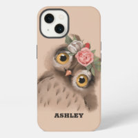 Coque-coque iphone d'accouplement de la chouette
