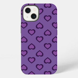 Etui iPhone 13 Coque-coque iphone Mate de coeur violet