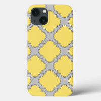 Coque iphone Coque-mat jaune et gris