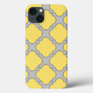 Coque iphone Coque-mat jaune et gris