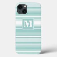 Coque iphone Coque-Mate à rayures vert menthe